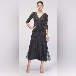 Elegant Black Evening Dress by Pisarro Nights